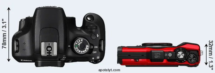 Compare 1200D versus TG-6 top