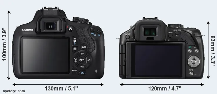Comparison 1200D or G5 rear