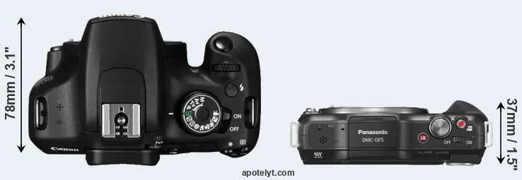 Compare 1200D versus GF5 top
