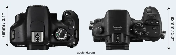 Compare 1200D versus GH3 top