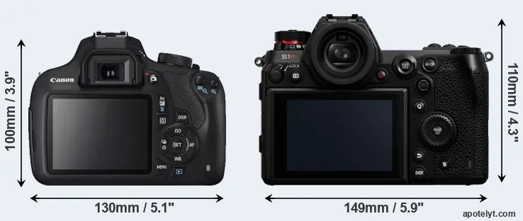 Comparison 1200D or S1R rear