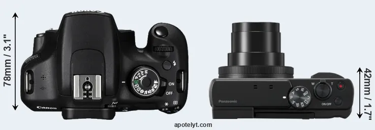 Compare 1200D versus TZ95 top