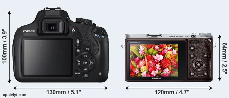 Comparison 1200D or NX500 rear