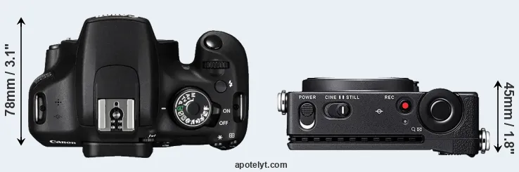 Compare 1200D versus fp top