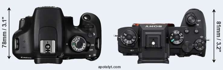 Compare 1200D versus A1 top