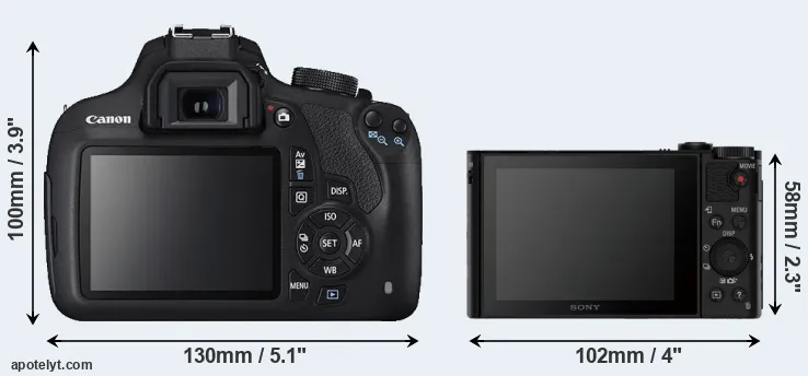 Comparison 1200D or HX90V rear