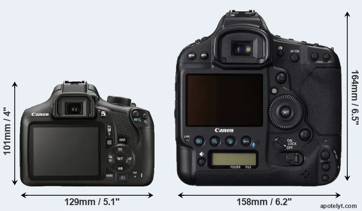 Comparison 1300D or 1DC rear
