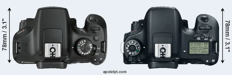 Compare 1300D versus 760D top