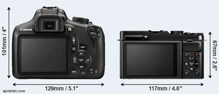 Comparison 1300D or X-M1 rear