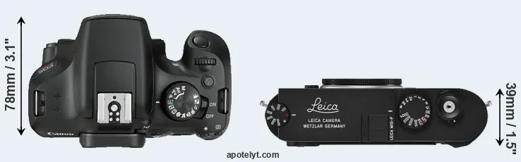 Compare 1300D versus M10-P top