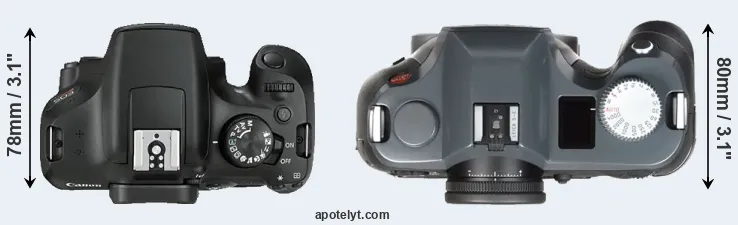 Compare 1300D versus S-E Typ 006 top