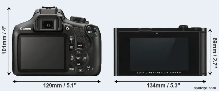 Comparison 1300D or TL rear