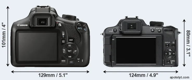 Comparison 1300D or V-LUX 2 rear