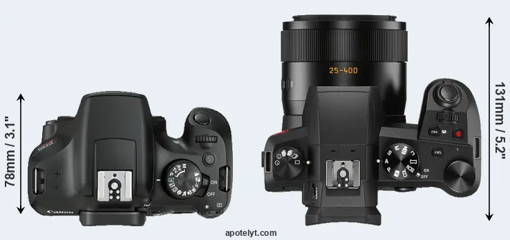 Compare 1300D versus V-LUX 5 top
