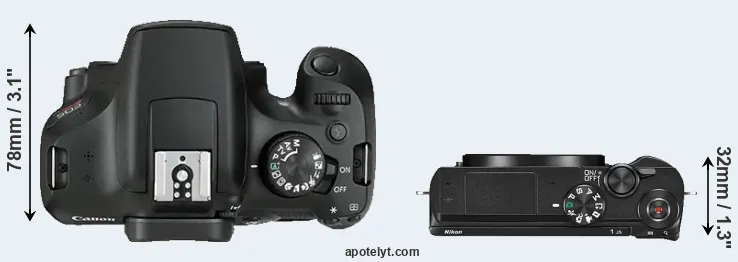 Compare 1300D versus J5 top