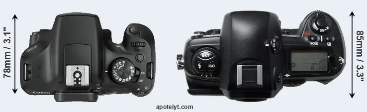 Compare 1300D versus D1H top