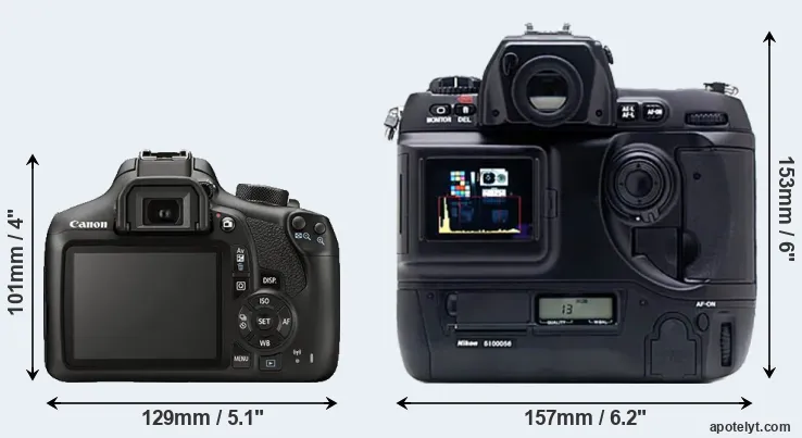 Comparison 1300D or D1X rear