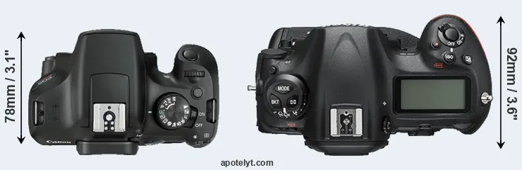 Compare 1300D versus D5 top