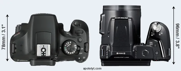 Compare 1300D versus L840 top