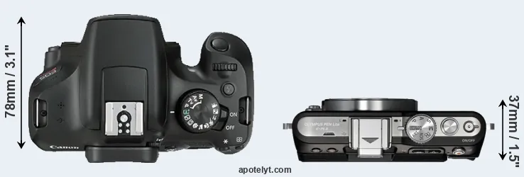 Compare 1300D versus E-PL3 top