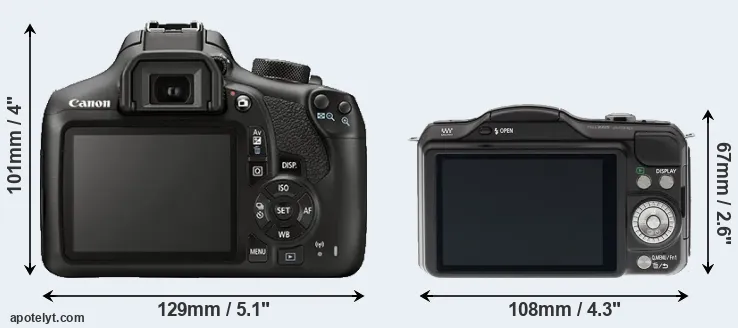 Comparison 1300D or GF5 rear