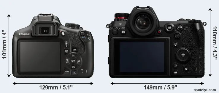 Comparison 1300D or S1 rear