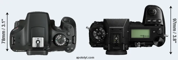 Compare 1300D versus S1 top