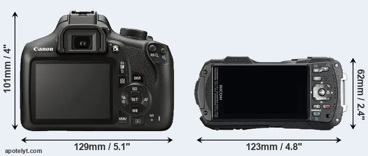 Comparison 1300D or WG-60 rear