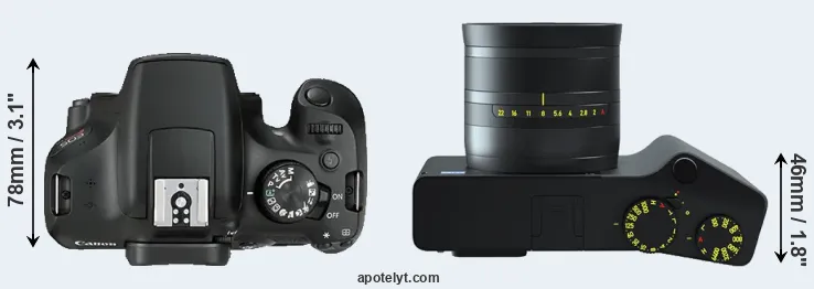 Compare 1300D versus ZX1 top