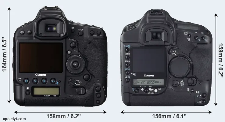 Comparison 1DC or 1D Mark II N rear