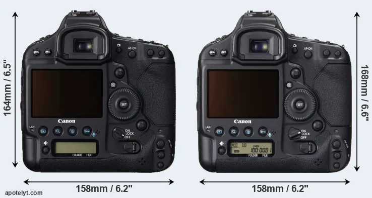 Comparison 1DC or 1DX rear