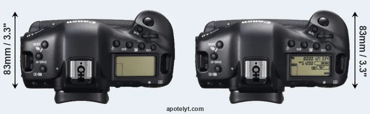 Compare 1DC versus 1DX top