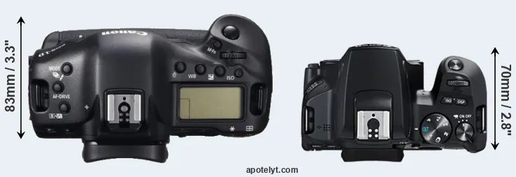 Compare 1DC versus 250D top