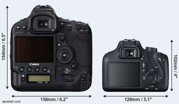 Comparison 1DC or 4000D rear