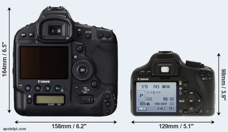 Comparison 1DC or 500D rear