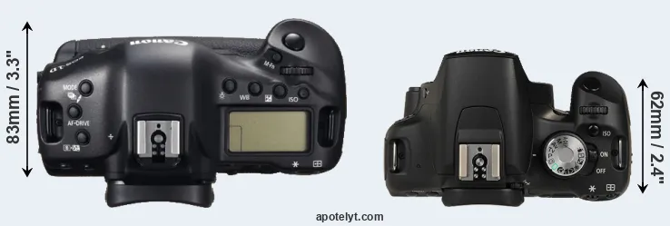 Compare 1DC versus 500D top