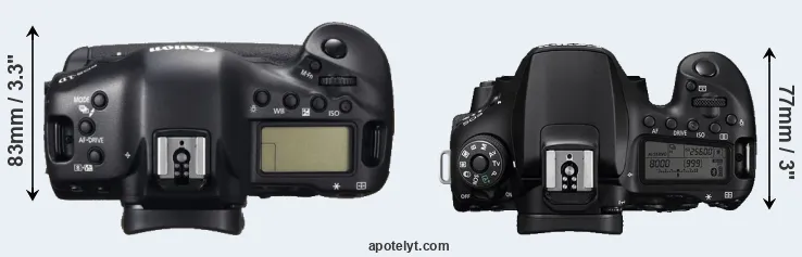 Compare 1DC versus 90D top