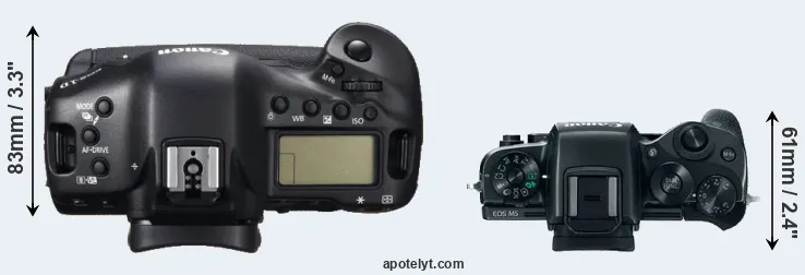Compare 1DC versus M5 top