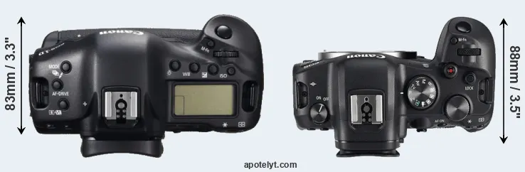 Compare 1DC versus R6 top