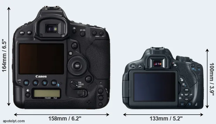 Comparison 1DC or T4i rear