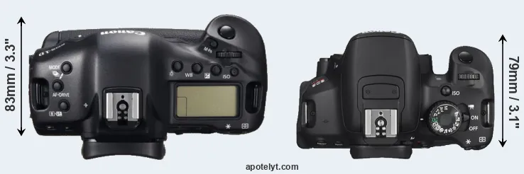 Compare 1DC versus T4i top