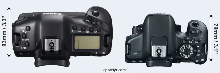 Compare 1DC versus T6i top