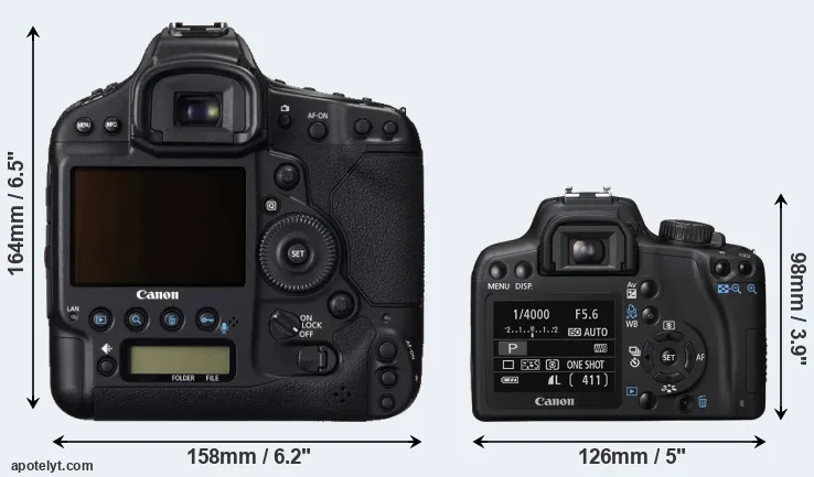 Comparison 1DC or XS rear