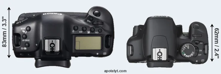 Compare 1DC versus XSi top