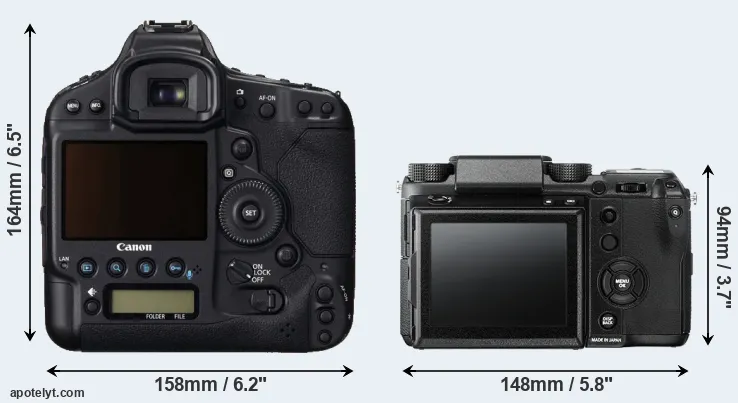 Comparison 1DC or GFX 50S rear