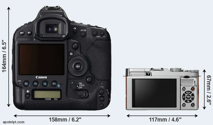 Comparison 1DC or X-A2 rear