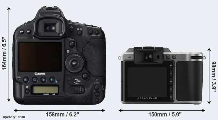 Comparison 1DC or X1D rear