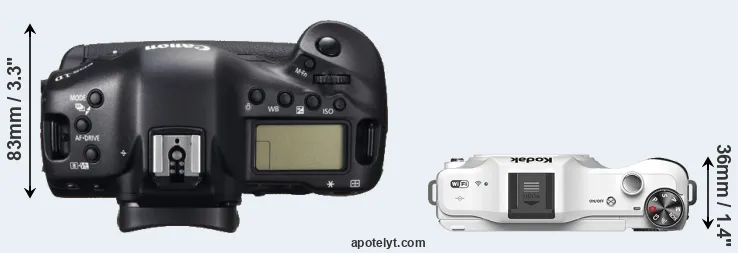 Compare 1DC versus S-1 top