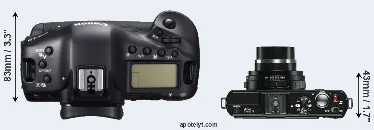 Compare 1DC versus D-LUX 5 top