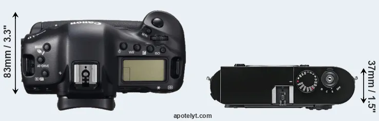 Compare 1DC versus M9 top